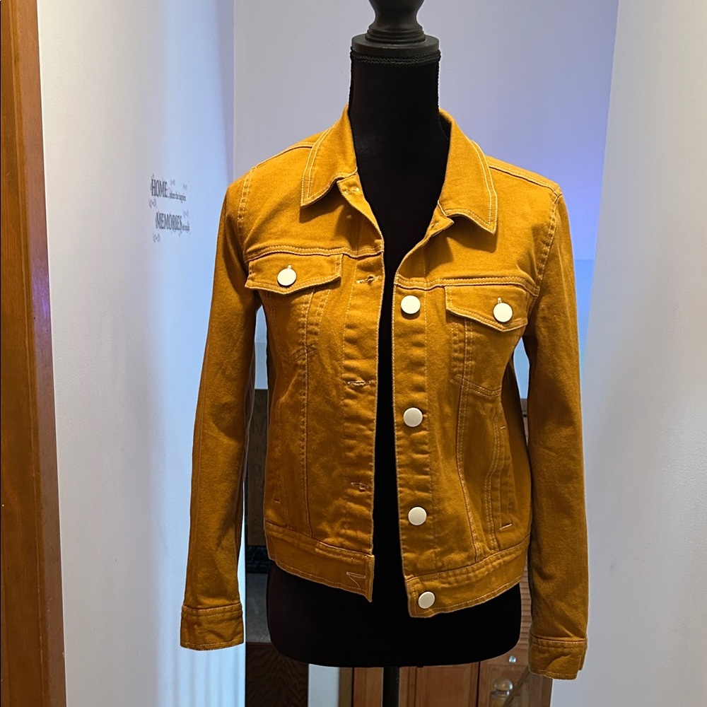 Modcloth Golden Denim Jacket